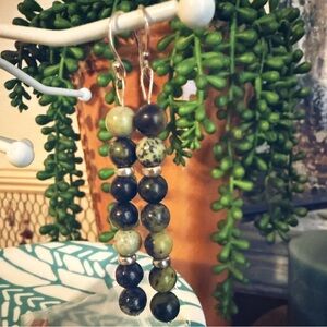 ARTISAN SEMI-PRECIOUS DANGLE EARRINGS